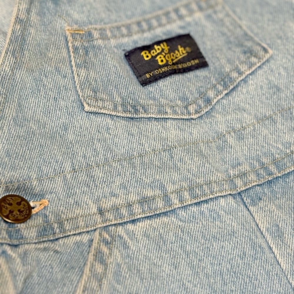Vintage Light Blue Denim Overalls - Picture 2 of 3